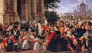 unknow artist Infresso dell'Imperatore Francesco I d'Austria in Vienna il 16 luglio 1814, dopo la pace di Parigi oil painting reproduction